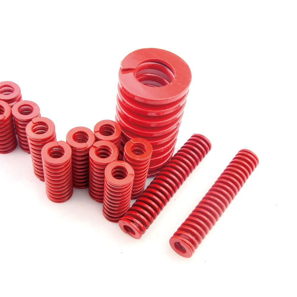 Medium Load Red Mould Compression Die Spring 8mm-50mm Outer Dia 20mm-300mm Long