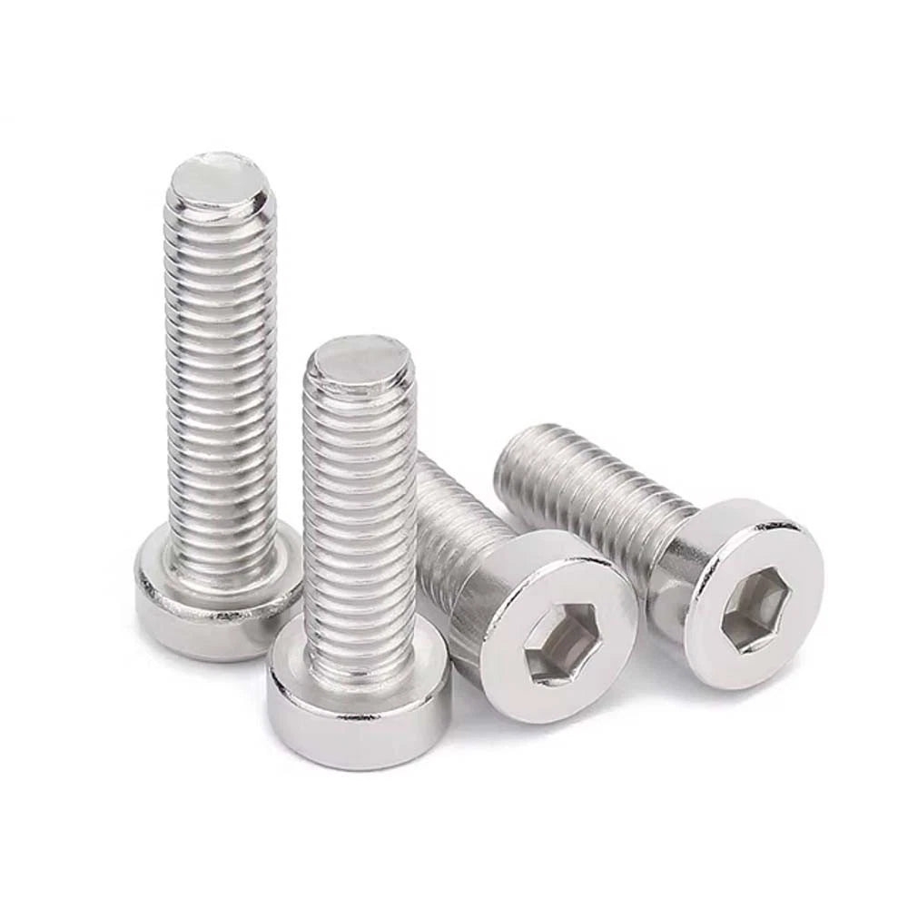 M1.4–M12 Low Head Socket Cap Screws – A2 Stainless Steel, Space‑Saving Design for Tight Clearances