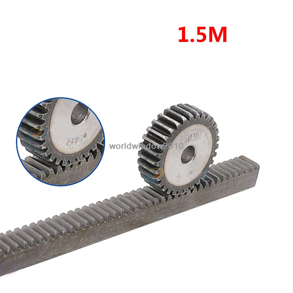 45# Steel Spur Gear 1.5M12T-60T Metal Mod 1.5 Pinion Gear 12-60 Tooth Moter Gear