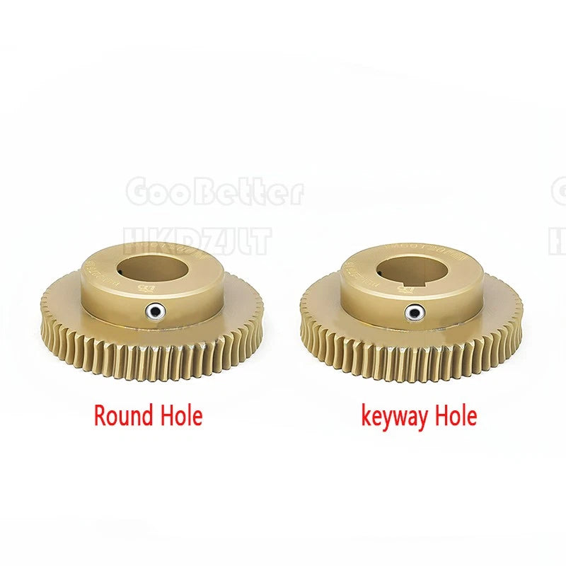 1 Modulus 60 Teeth Brass Worm Wheel Gear 1:60 Transmission Gear,Worm Rod Shaft
