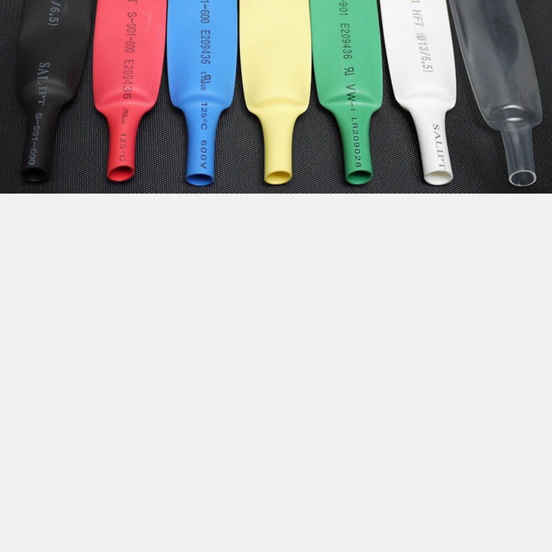 13mm Heat Shrink Tubing 2:1 — Electrical Insulation Sleeving, 7 Colors