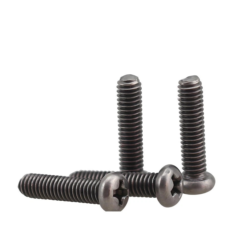 TA2 Titanium Phillips Pan Head Machine Screws – M1.4, M1.6, M2, M3, M4 (Fully Threaded)
