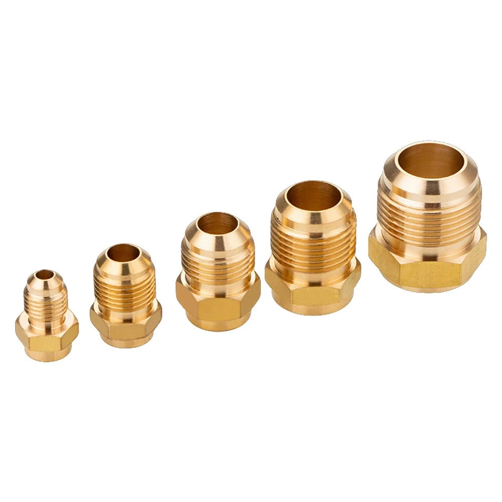 Brass Single Flare Fitting for Copper Refrigeration Tube — UNF Thread