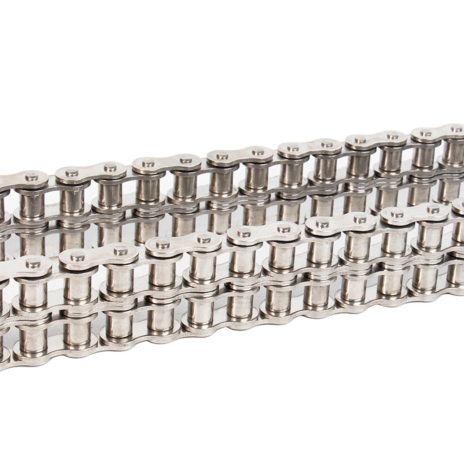 304 Stainless Steel Duplex Double Strand Roller Chain 06B -24A 1.524M Length