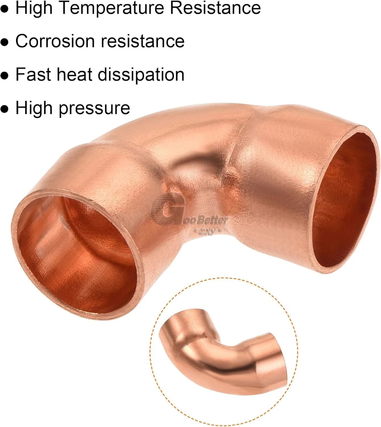 Pre-Soldered Copper 90° Elbow Fittings | Microbore & Standard Sizes 6.35–273mm