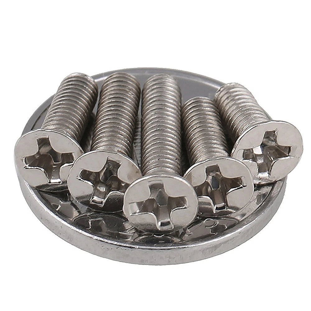 M1.4–M4 Countersunk Phillips Machine Screws – Nickel Plated, Fully Threaded (3–20mm Overall Length)