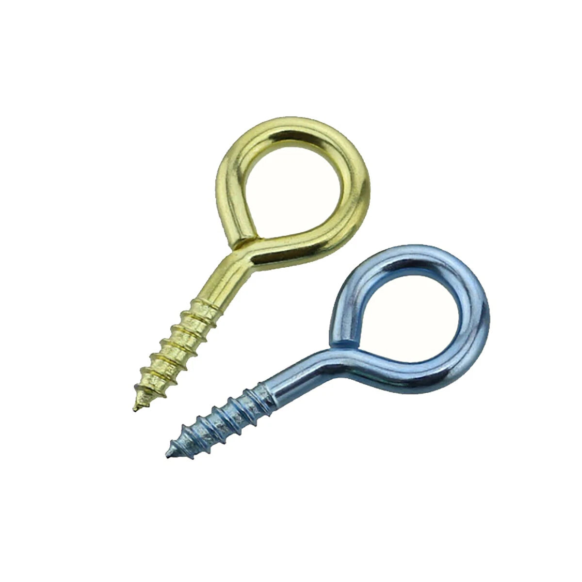 Zinc Plated Lag Eye Screws — O-Type Hook & Eye, Sizes 0# to 14#
