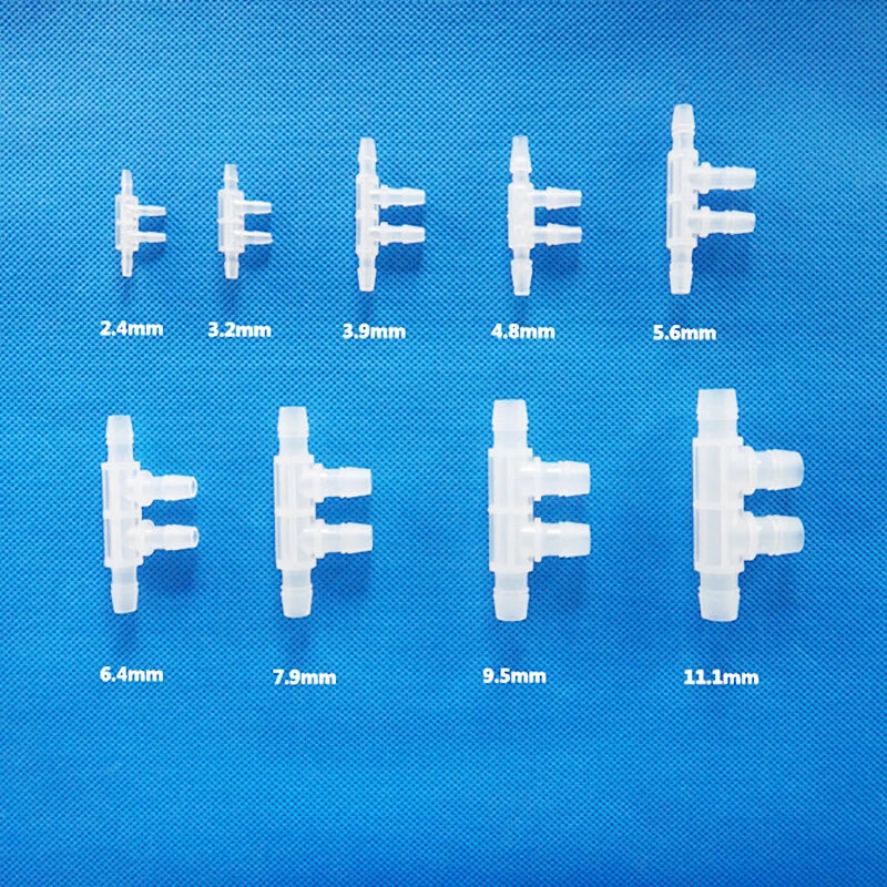Plastic Hose Connector Splitter X T Y L-Piece Pipe Fittings 1.6mm-20mm