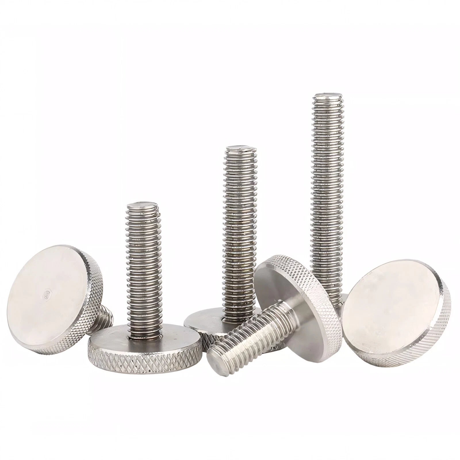 Knurled Thumb Screws Large Flat Head 304 A2 Stainless Steel M3 M4 M5 M6 M8 M10
