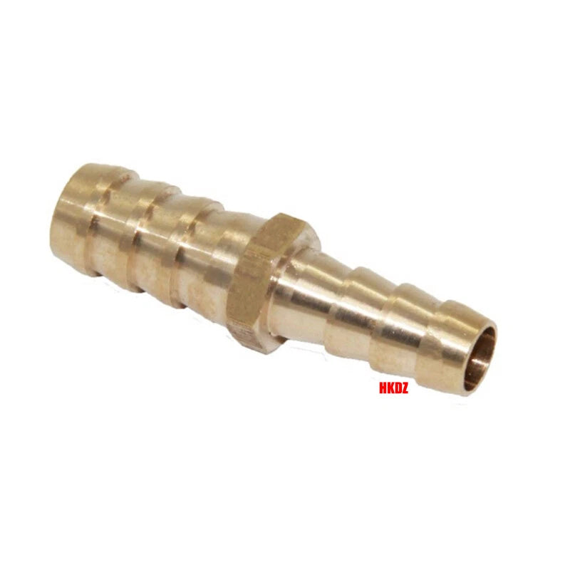 Brass Barbed Hosetail Straight Connector — Air Water Fuel Gas Hose Joiner