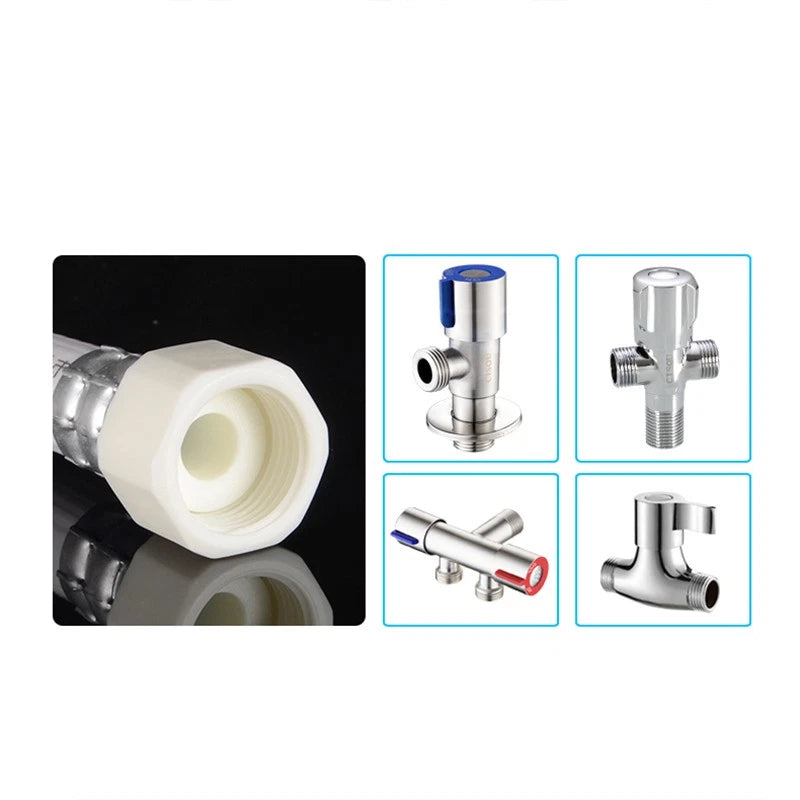 Washing Machine Water Inlet Hose – PVC Extension Pipe with 4-Point Screw Connector (0.6–5 m)