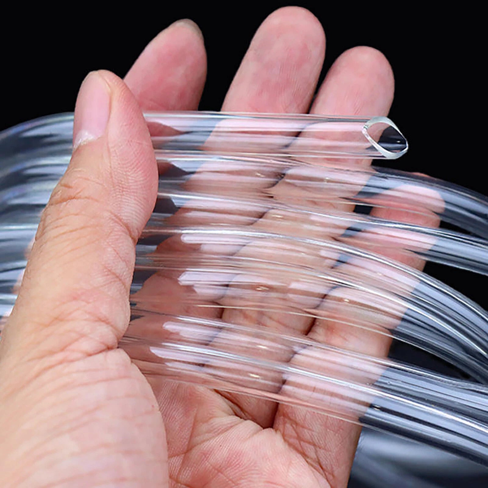 Clear Flexible PVC Tubing – OD 3mm to 57mm, Custom Cut Lengths