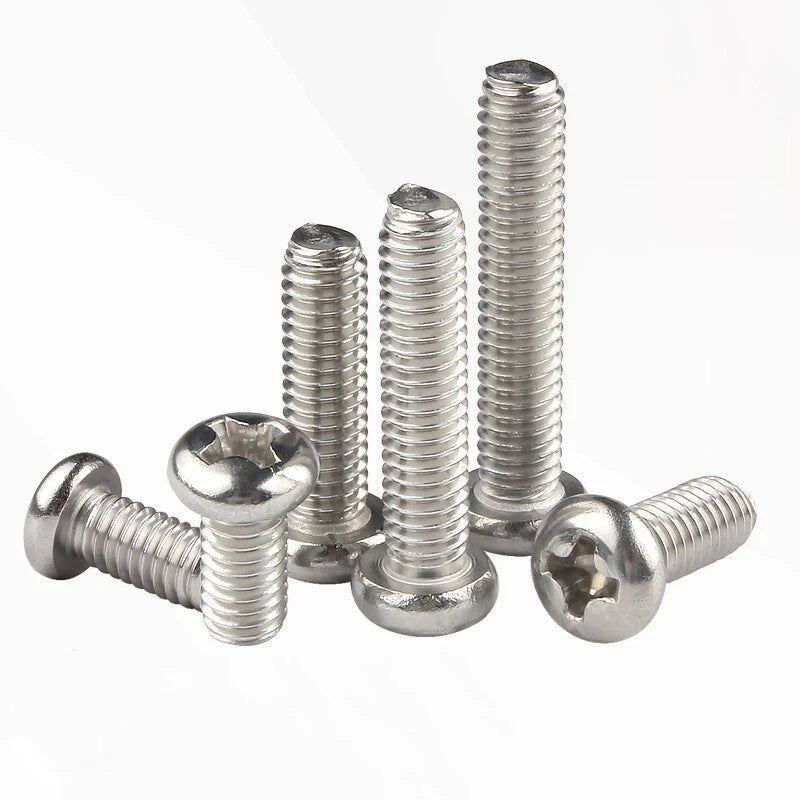 M6 Phillips Pan Head Machine Screws — 304 Stainless Steel, 6mm to 100mm - HomeDIYer