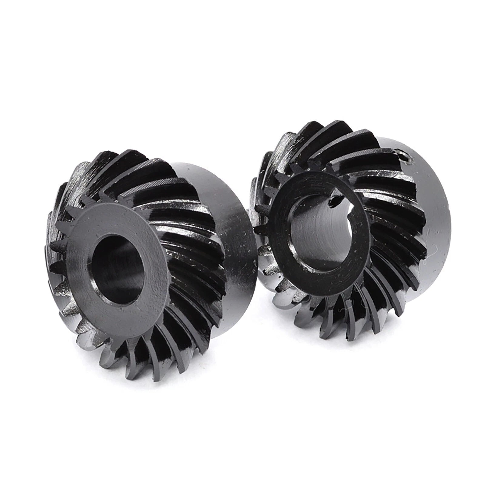 Spiral Bevel Gears 1.5/2 Modulus 90° 1:1 Pairing With Keyway,Left + right Spiral