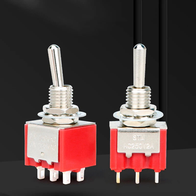 On/Off Metal Toggle Switch AC 125V/250V — MTS-102 103 202 203