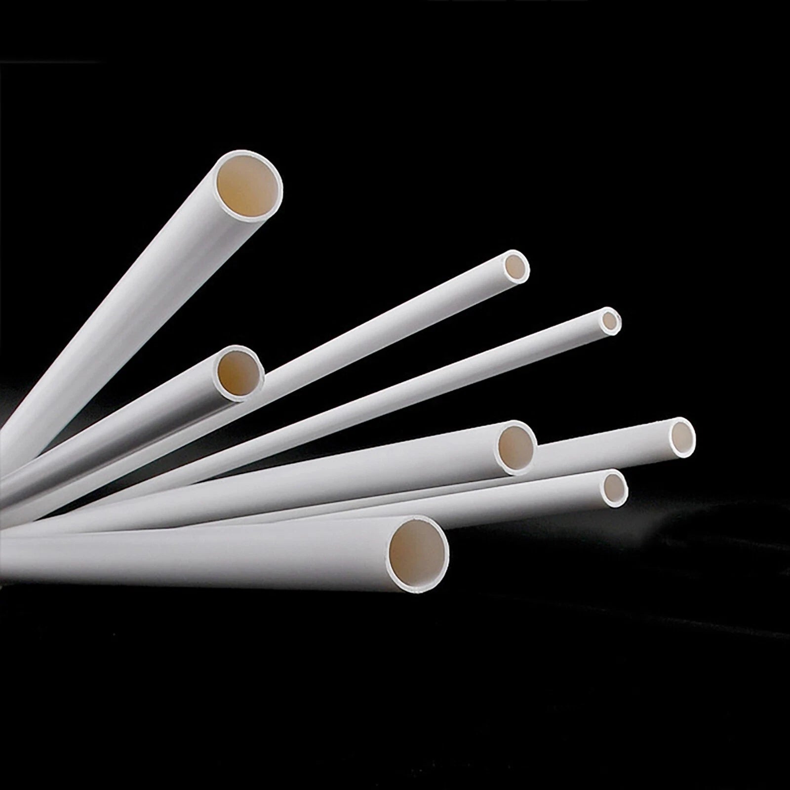 ABS Plastic Round Hollow Tube 250mm — White Hollow Pipe for DIY Models & Crafts