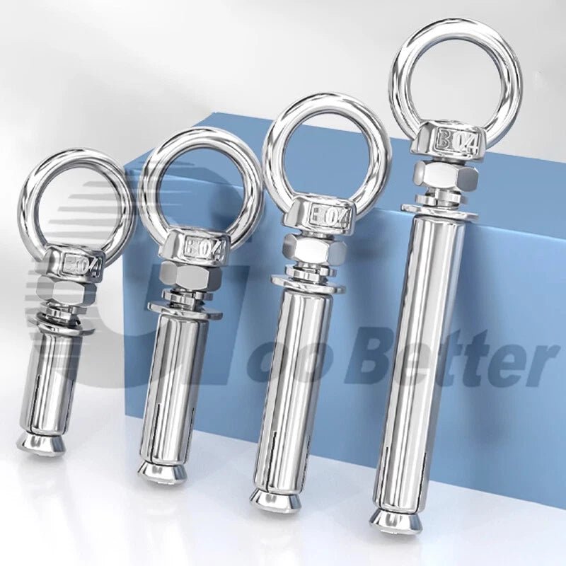 M6 - M20 Stainless Steel Closed Hook Eye Bolt Shield Anchor Expansion Bolt - HomeDIYer