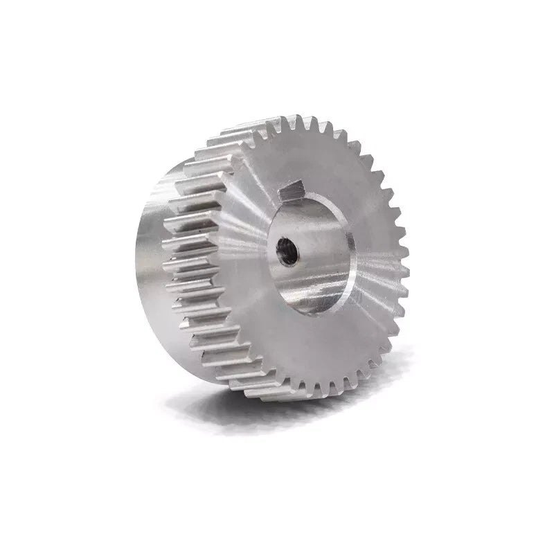 1 Module Stainless Steel Spur Gears 20-50 Teeth Pinion Motor Gear Keyway Hole