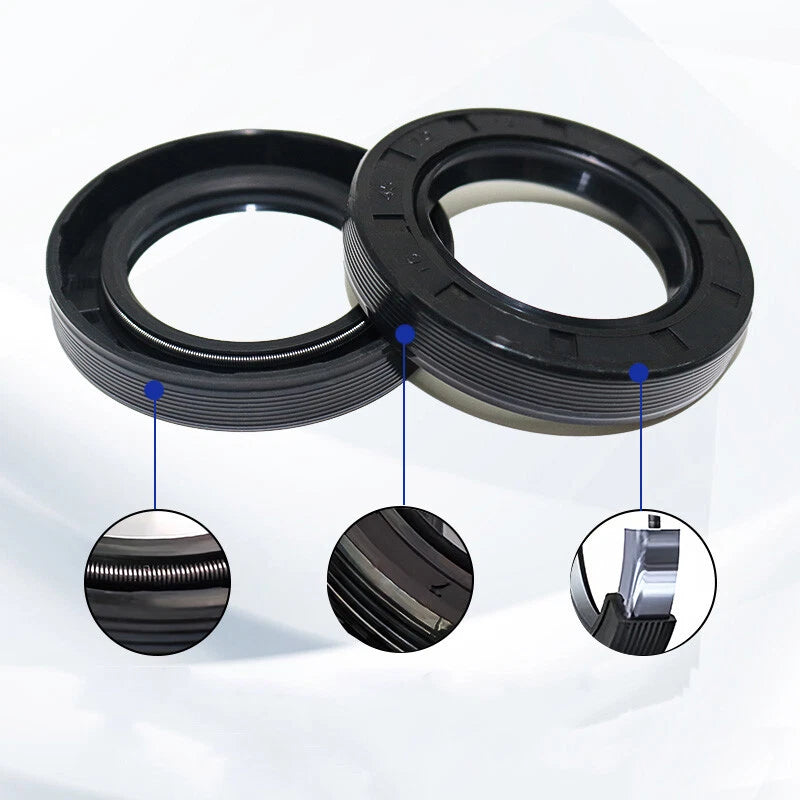 NBR TC Double Lip Oil Seal Ring for Rotary Shaft — 40mm to 230mm ID