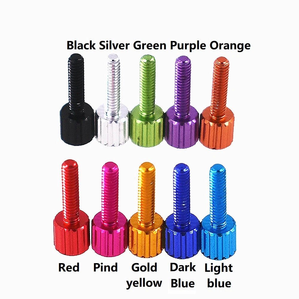 M2 Anodized Aluminum Knurled Thumb Screws – 4/8/12/15mm DIY Hand Grip Knob Bolts - HomeDIYer