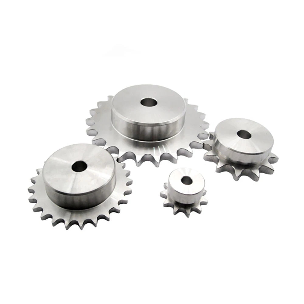 Stainless Steel 08B 10-48T Simplex Roller Chain Pilot Bore 1/2" Pitch Sprocket