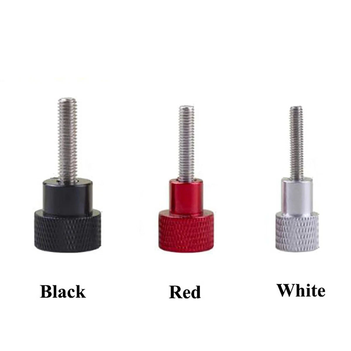 M6 M8 M10 Knurled Thumb Screws Aluminum + Stainless Steel Hand Grip Knob Bolts