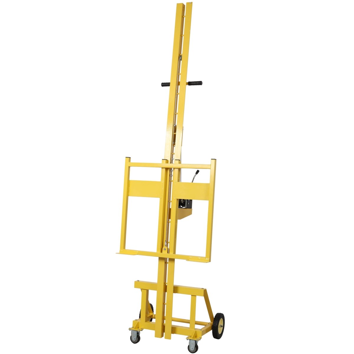 Drywall panel lift for walls, Load capacity 150LBS Heavy Duty Drywall Lifter, Use for drywall, OSB, plywood, insulation, cement board. Yellow Color - HomeDIYer