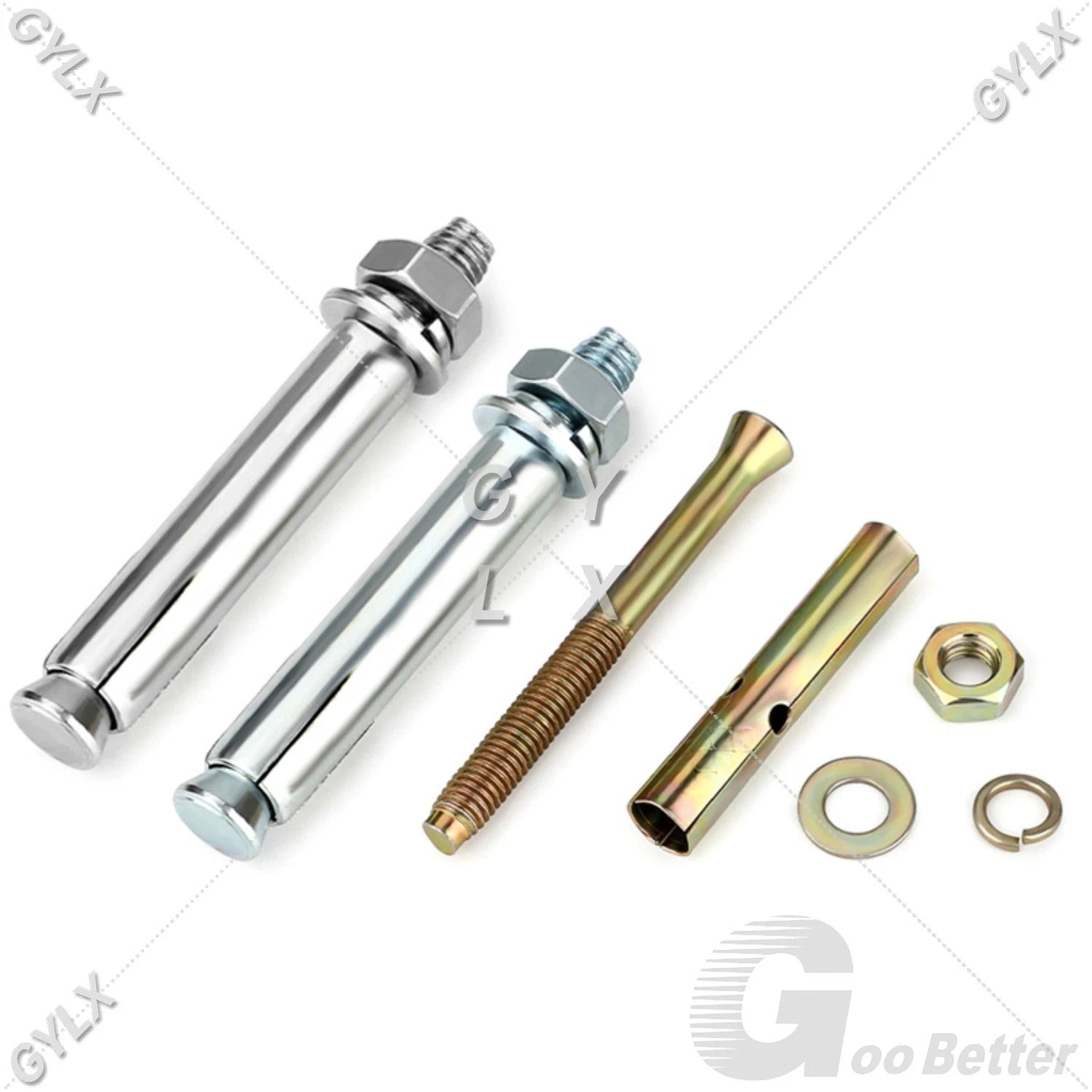 Concrete Expansion Bolts Wall Anchor Screws — M6 to M20 | Stainless Steel & Zinc Plated