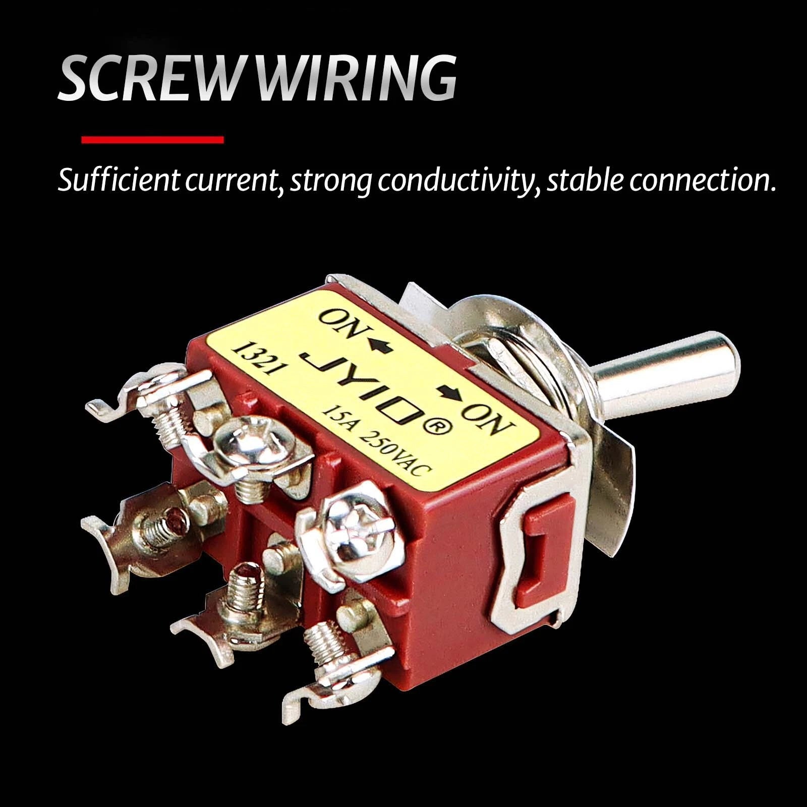 Waterproof Heavy Duty Toggle Switch ON-OFF / ON-OFF-ON | 2–6 Pin | 15A 250V