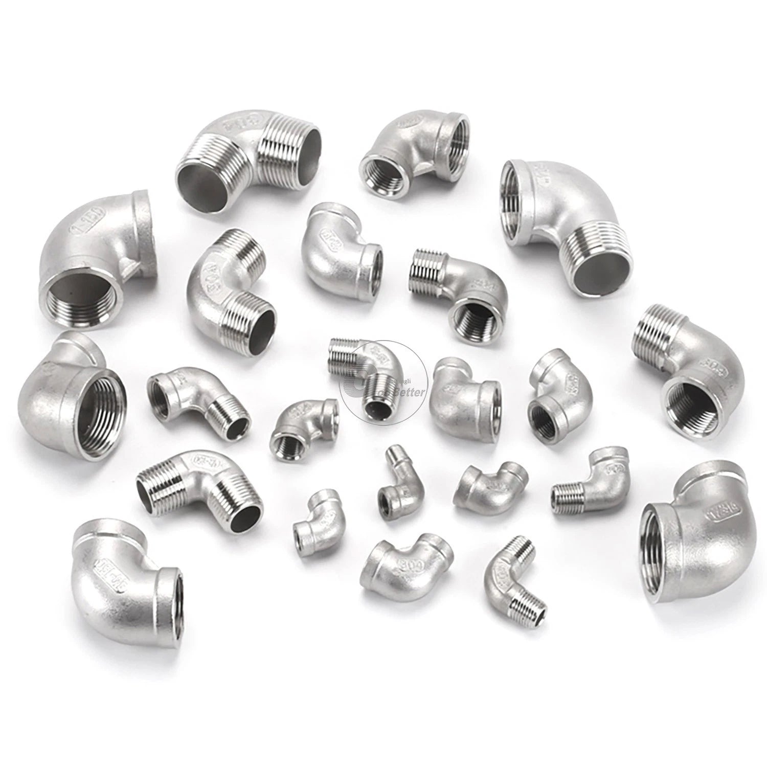 A2 Stainless Steel BSP Reducer Elbow Pipe Fittings | 1/8" to 4" Male Female