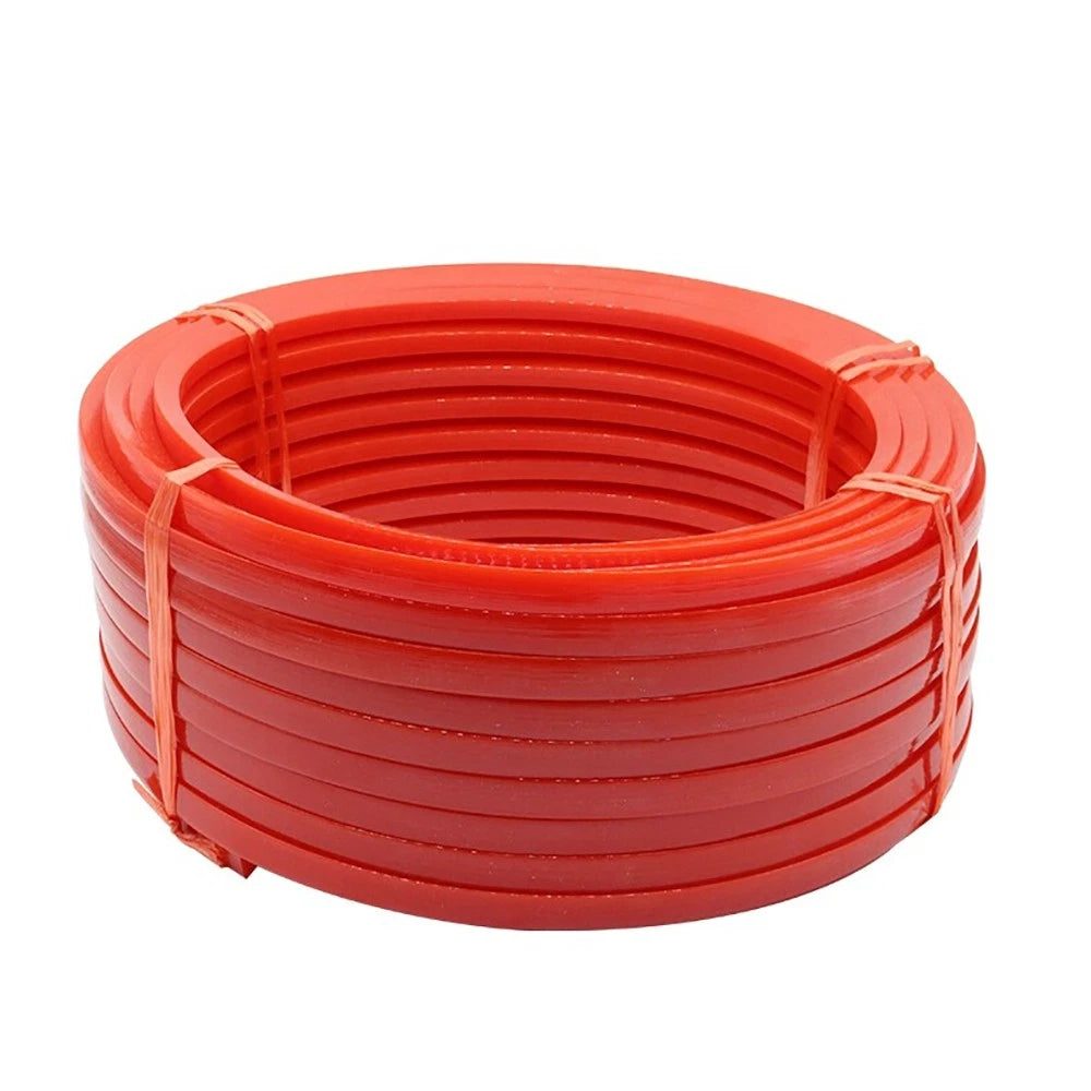 Solid PU V-Belt — Polyurethane Conveyor Drive Belt, Red Smooth, Y/M/Z/A/B/C/D Type