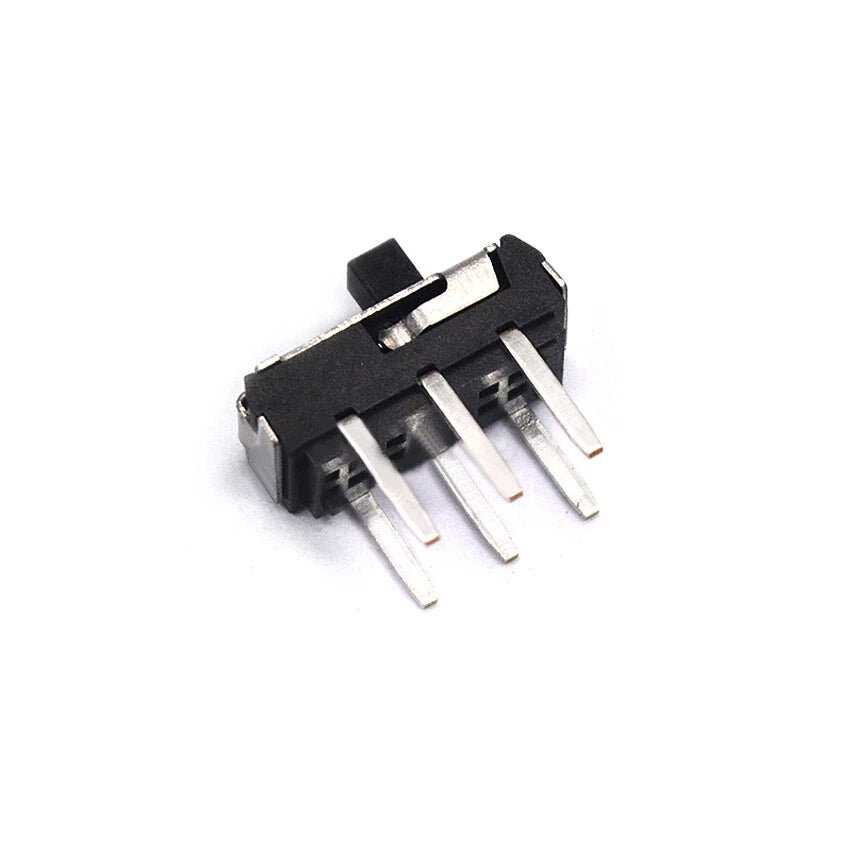MSS-22D18G2 6-Pin 2P2T Double Row Slide Switch — 2mm Handle, 2-Way Toggle