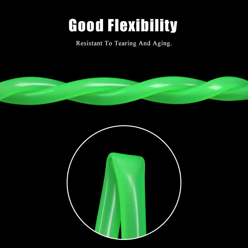 Bright Green Food Grade Silicone Tube — Flexible Hose Pipe, ID 2–6mm, 1M–50M