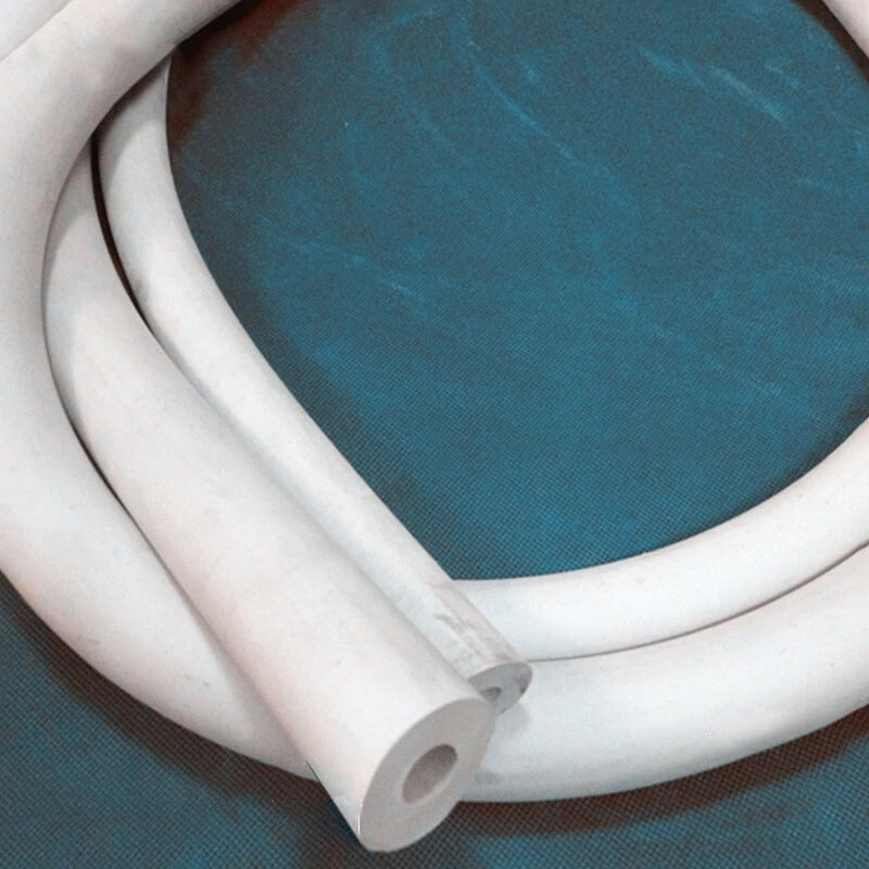 White Rubber Vacuum Tube — Laboratory Hose Pipe, ID 1.5mm–14mm, Multiple Lengths