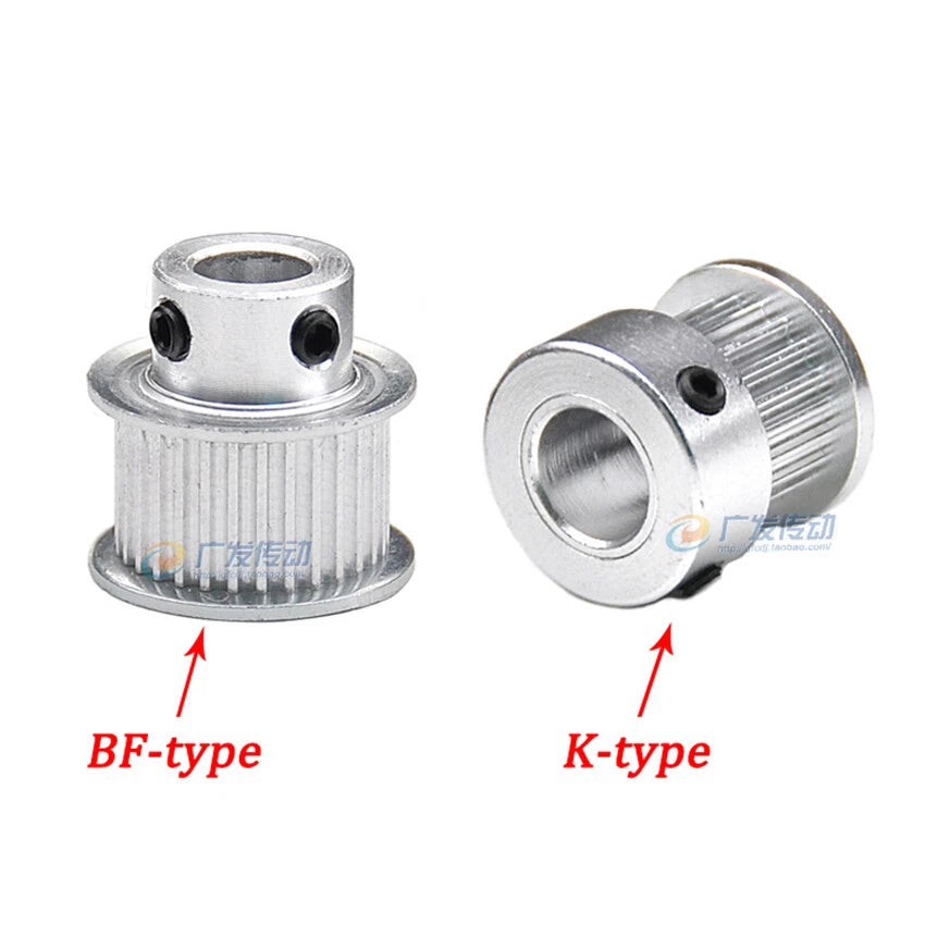 S2M Timing Belt Pulley With Step 16T-60T Bore 4-15mm For 6/10mm Wide Timing Belt
