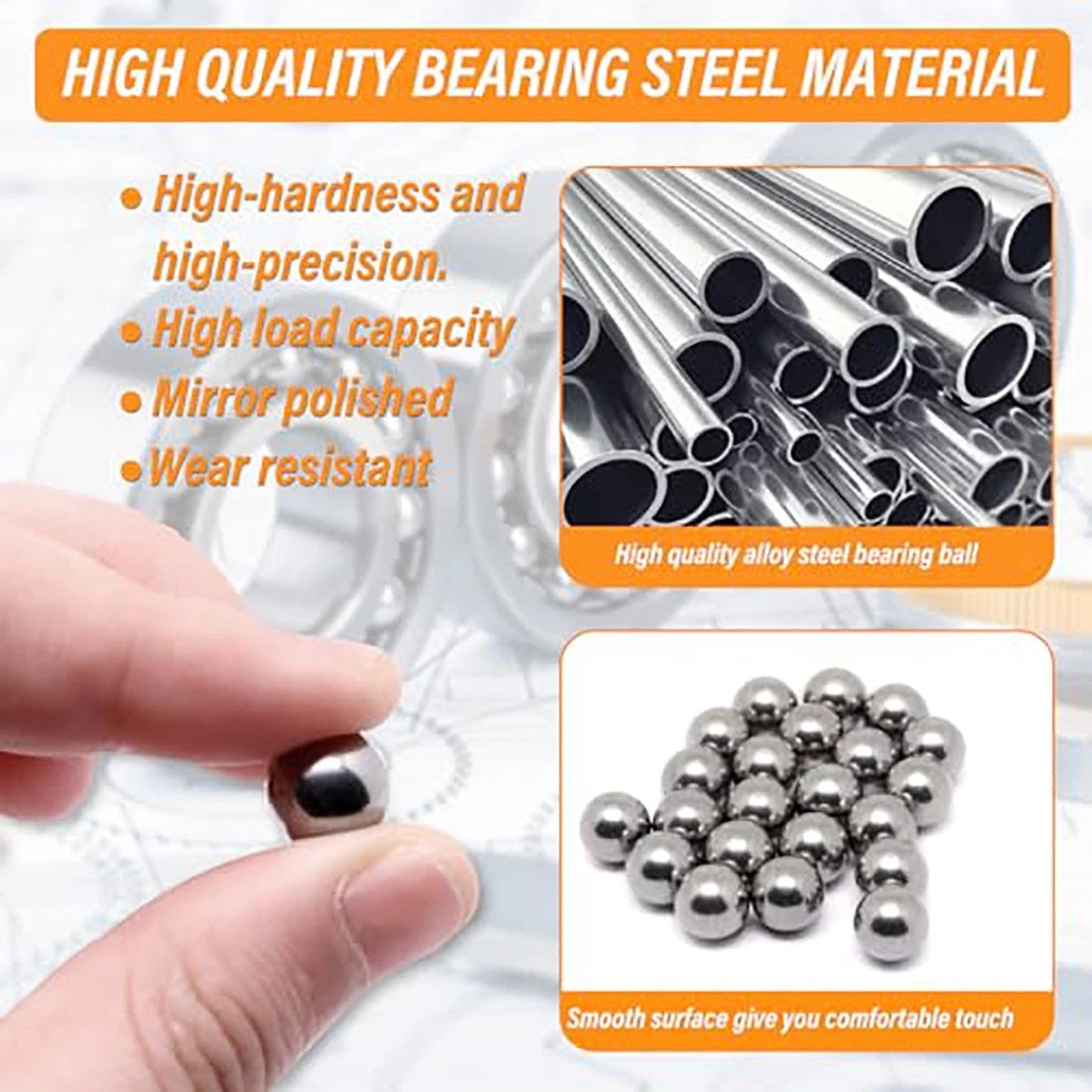 1mm~130mm High Precision Smooth Ball Solid Loose Bearing Balls bearings steel