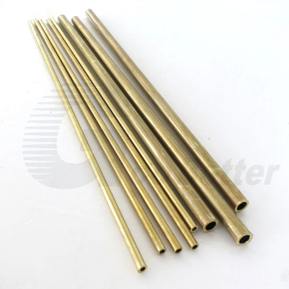 Micro Brass Tube 3mm OD x 200mm (≈7.9") — Hollow Brass Pipe for Scale Models & Precision Crafts
