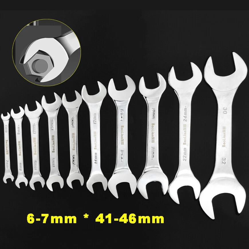 Open End Wrenches Double Head Spanner Wrench Spanners Size: 6-7mm to  41-46mm