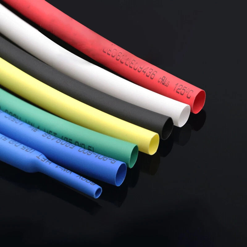 Heat Shrink Tubing 2:1 Ratio – φ0.6mm to φ6mm Electrical Wire Sleeve