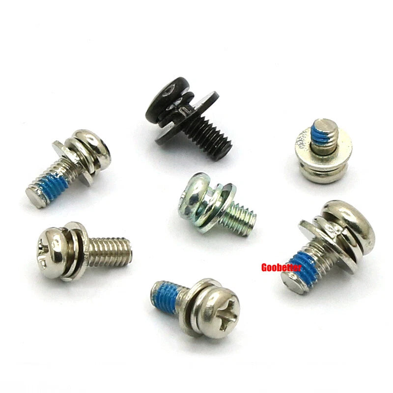 M2 M2.6 M3 M4 Phillips Pan Head Machine Screws with Washer Set – Carbon Steel, Multiple Finishes