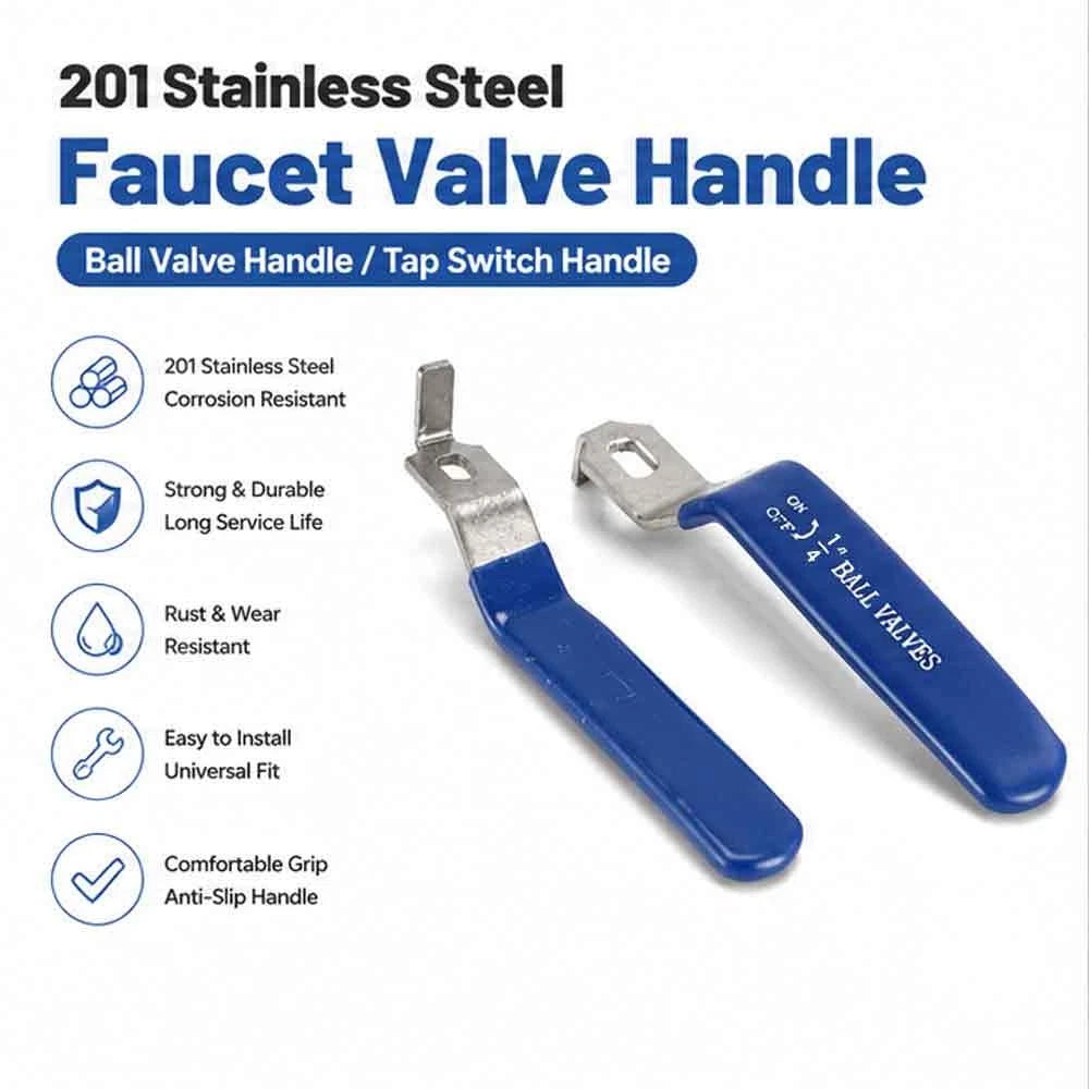 201 Stainless Steel Ball Valve Handle Accessories Water Pipe Valve Switch Wrench