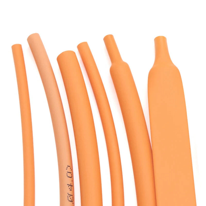 Orange Heat Shrink Tubing 2:1 — Wire Wrap Sleeving Ø 1mm to 40mm