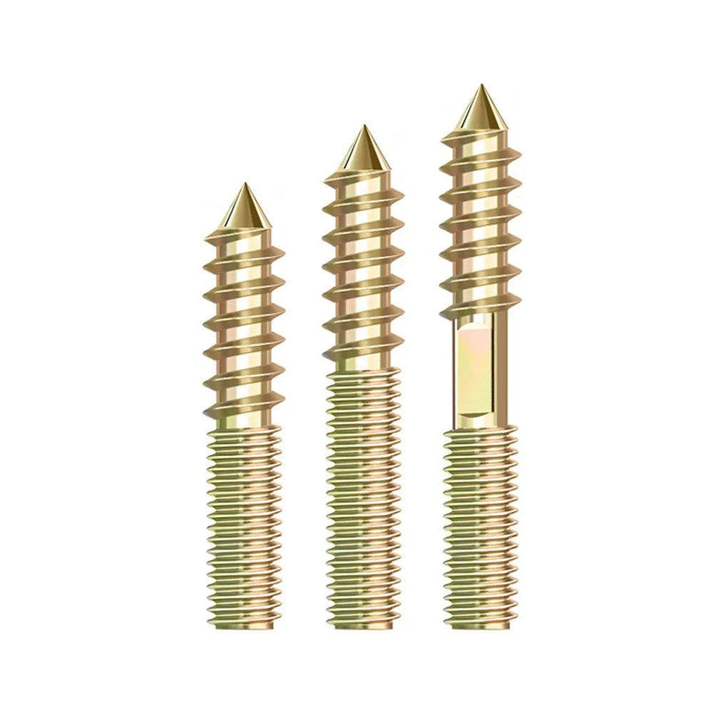 M4 M5 M6 M8 M10 M12 WOOD TO METAL DOWELS DOUBLE ENDED THREADED FURNITURE SCREWS