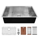 30-Inch Undermount Workstation Kitchen Sink | 304 SS Single Bowl, R10 Radius