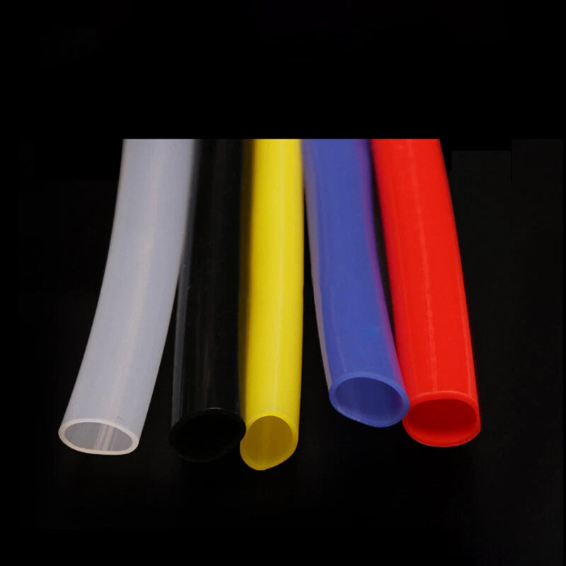 Food Grade Silicone Tubing — Flexible Rubber Hose, ID 1mm–25mm, Multi-Color