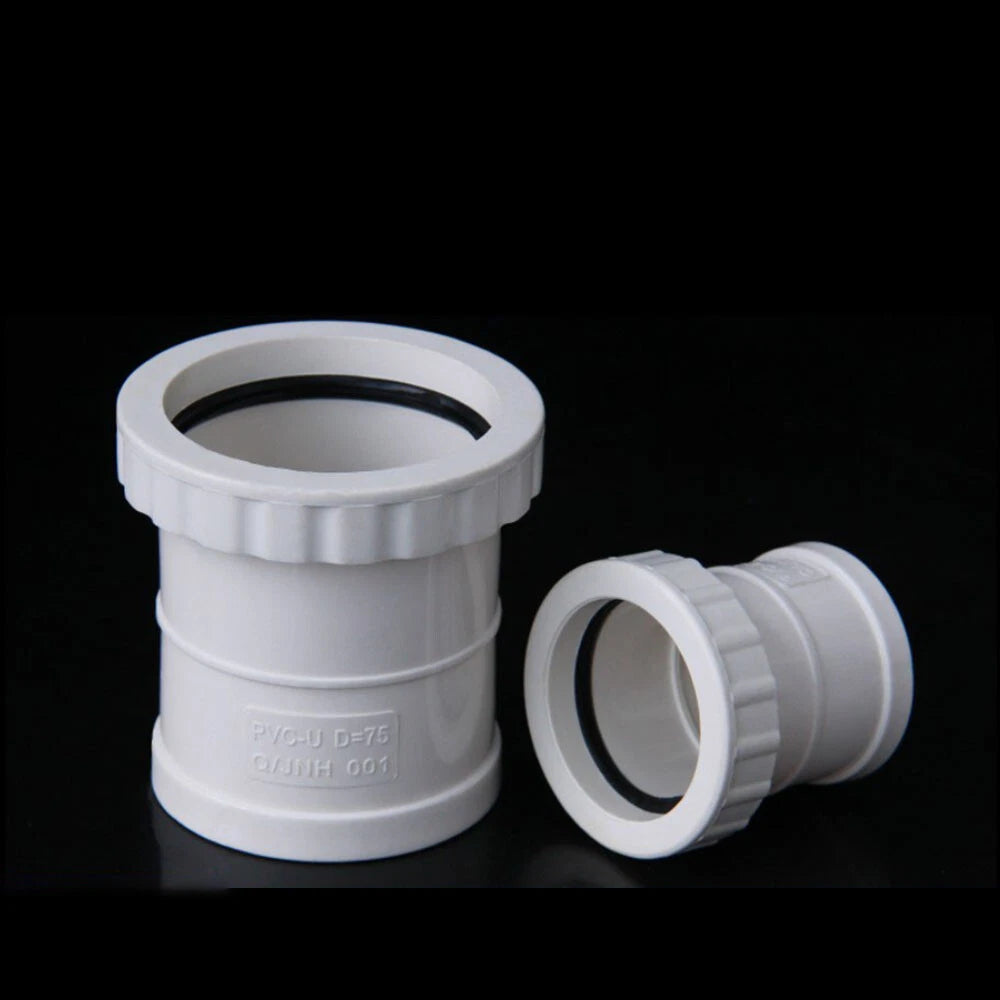 PVC Drainpipe fittings Water pipe  50mm 75mm 110mm 160mm 200mm telescopic pipe