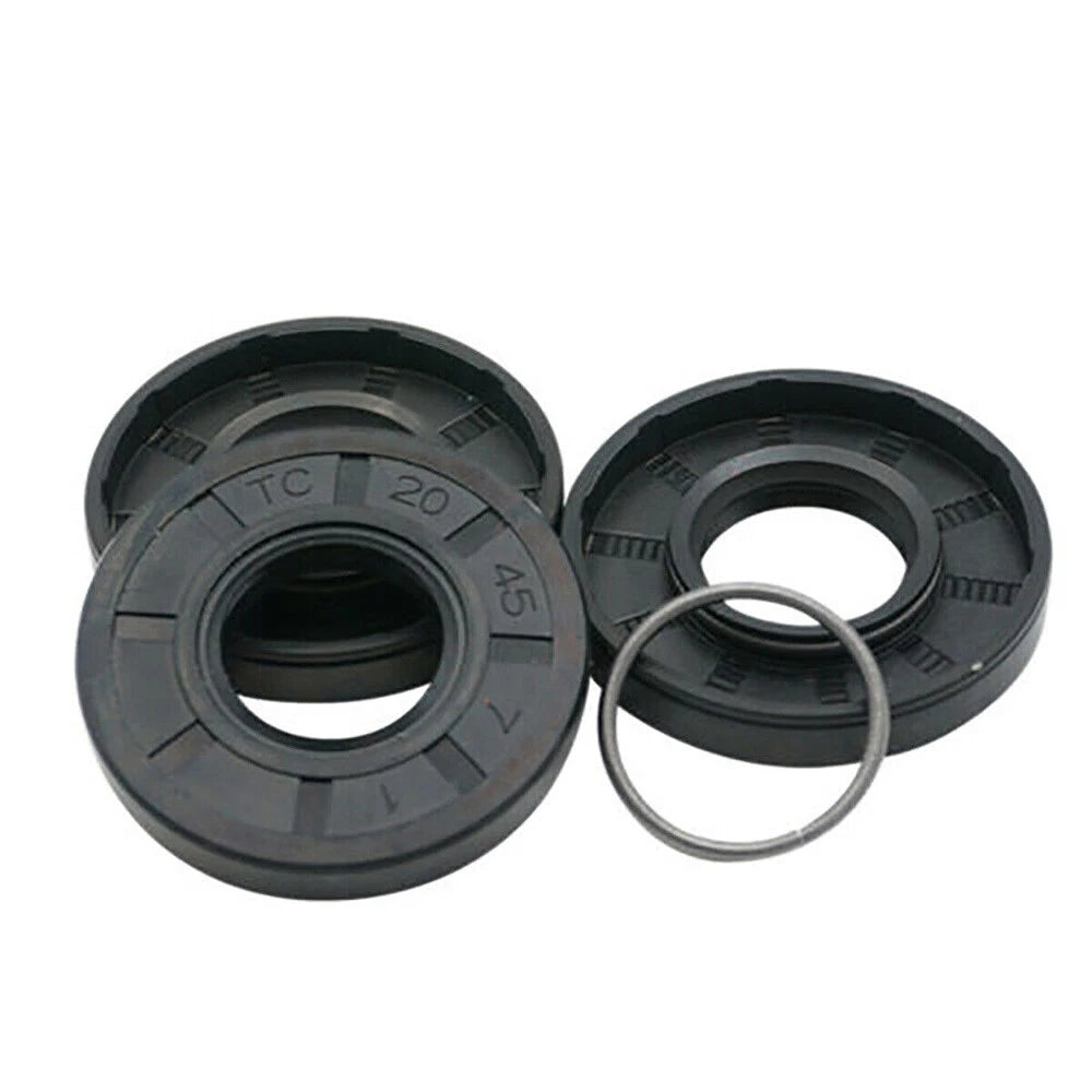 TC Oil Seal Ring ID 8–27mm | Nitrile Rubber Double Lip Shaft Seal with Metal Frame & Spring