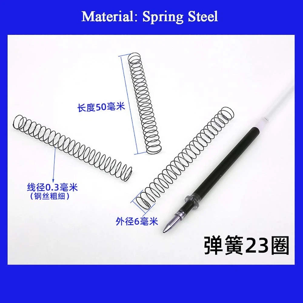 Spring Steel Small Compression Spring 0.2/0.3/0.4mm Wire Diameter 3-50mm Length