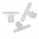 Plastic Male Thread 3-Way Hose Barb Connector — BSP & Metric, Equal Diameter