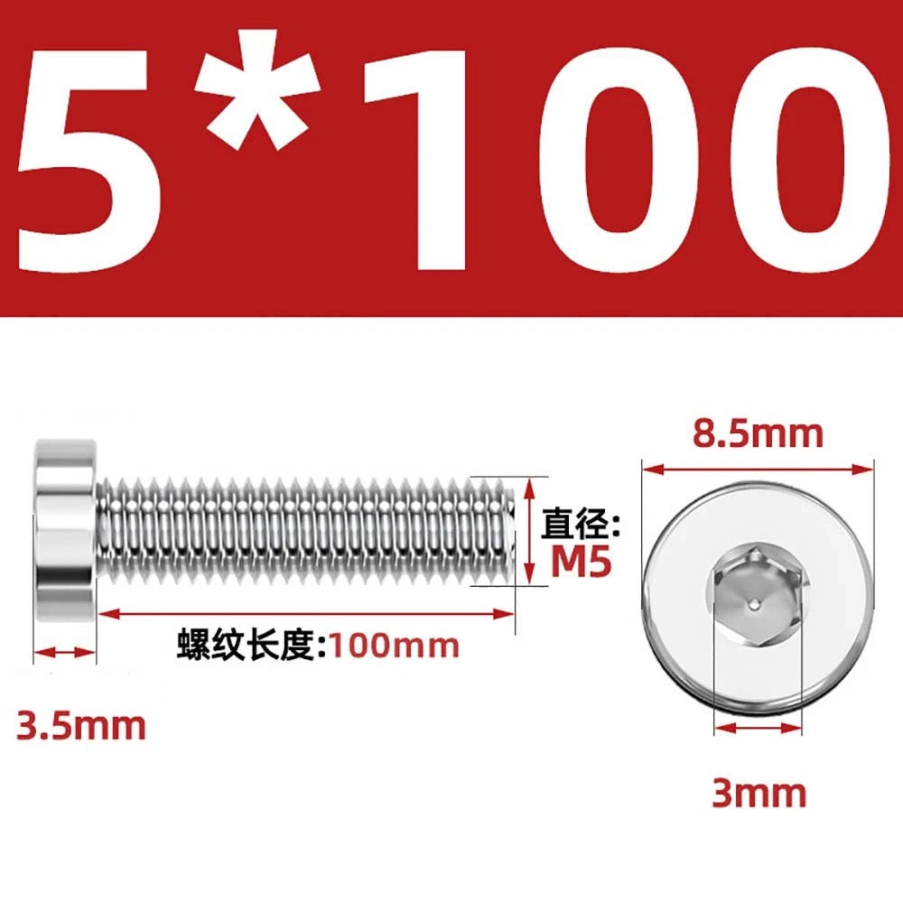 M1.4–M12 Low Head Socket Cap Screws – A2 Stainless Steel, Space‑Saving Design for Tight Clearances